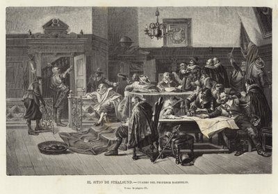 Oblężenie Stralsundu autorstwa Carl von Haeberlin