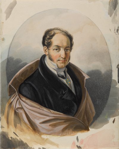 Portret Aleksandra Iwanowicza Lorera 1779-1824, początek lat 20. XIX wieku. autorstwa Carl von Hampeln