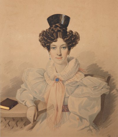 Portret Anny Platonovnej Plautina 1808-1886, lata 30. XIX wieku. autorstwa Carl von Hampeln
