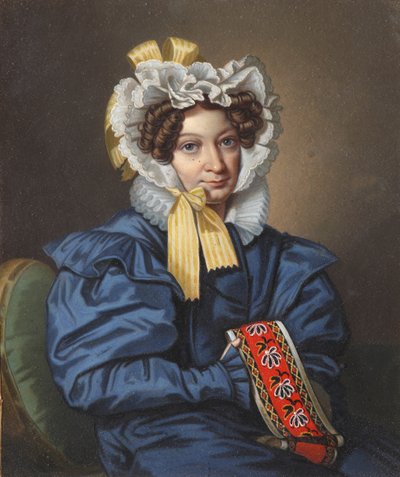 Portret hrabiny A.M. Golicyna, lata 30. XIX wieku. autorstwa Carl von Hampeln