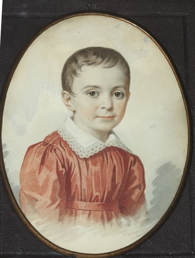 Portret Eugenii Kochubey jako dziecka, 1849 r. autorstwa Carl von Hampeln