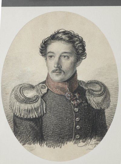 Portret Nikołaja Wasiljewicza Chwostowa 1793-1837, 1822. autorstwa Carl von Hampeln