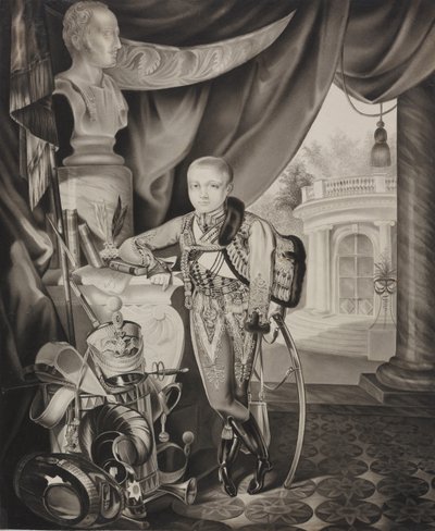 Portret księcia koronnego Aleksandra Nikołajewicza 1818-1881, 1827. autorstwa Carl von Hampeln