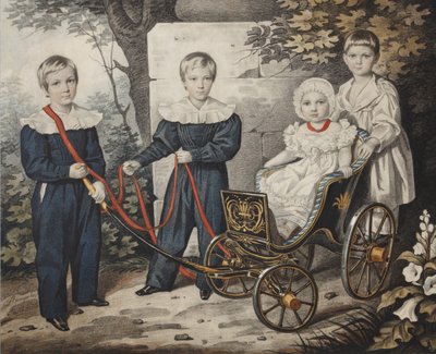 Portret dzieci Talyzin, początek lat 30. XIX wieku. autorstwa Carl von Hampeln