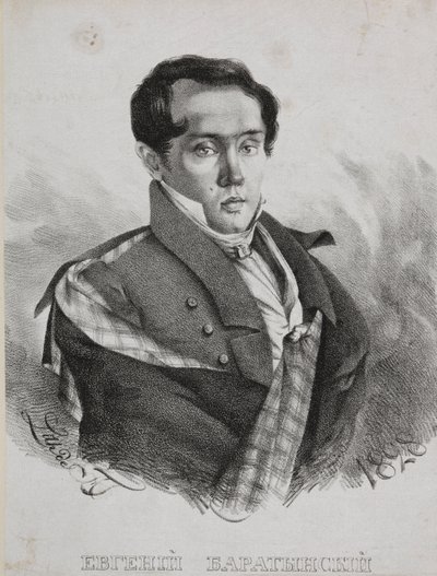 Portret poety Jewgienija Abramowicza Baratyńskiego 1800-1844, 1828. autorstwa Carl von Hampeln
