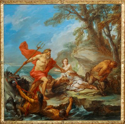 Neptun i Amymone. W kierunku ... autorstwa Carle Vanloo
