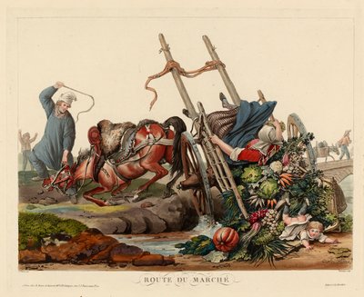 Wypadek na drodze do marketu autorstwa Carle Vernet