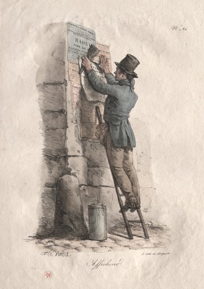 Plakat rachunku. autorstwa Carle Vernet