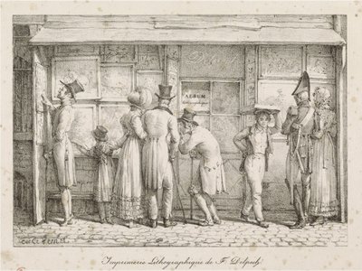Drukarnia Litograficzna F. Delpecha autorstwa Carle Vernet