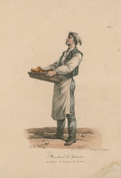 Sprzedawca ciast autorstwa Carle Vernet