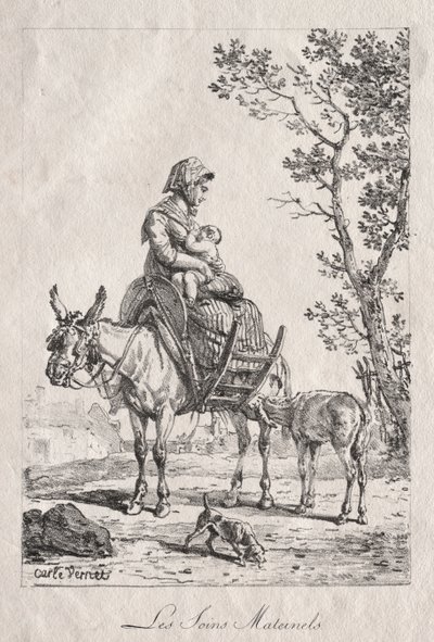 Opieka macierzyńska. autorstwa Carle Vernet