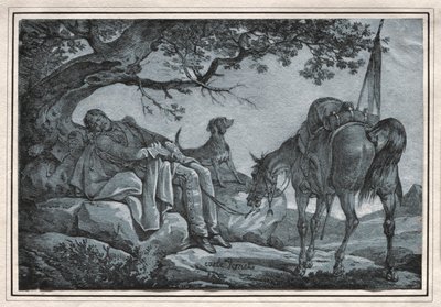 Śpiący żołnierz. autorstwa Carle Vernet