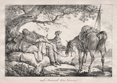 Śpiący żołnierz. autorstwa Carle Vernet