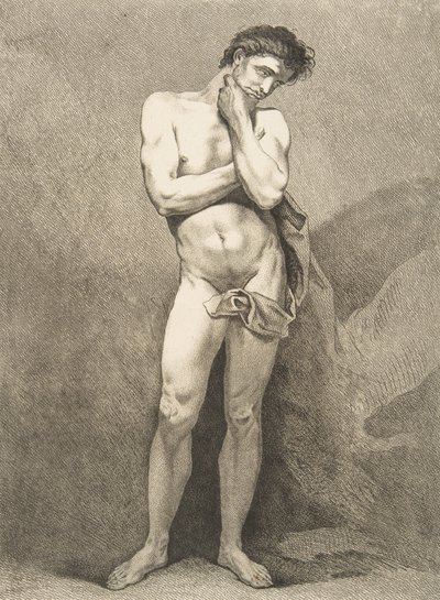 Akademia: Stojący człowiek, 1742-43. autorstwa Carle van Loo