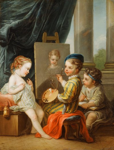Cztery Sztuki - Malarstwo, autorstwa Carle van Loo