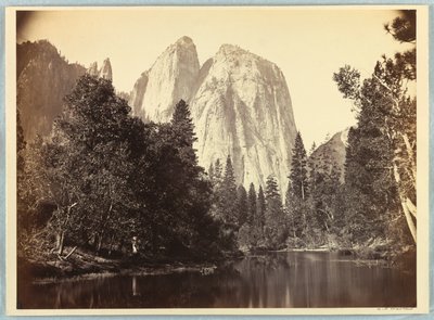 Skały katedralne, Yosemite autorstwa Carleton E. Watkins