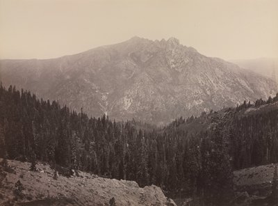 Davoncastle Butte, Sierra Nevada, ok. 1930 r. 1866-1870. autorstwa Carleton E. Watkins