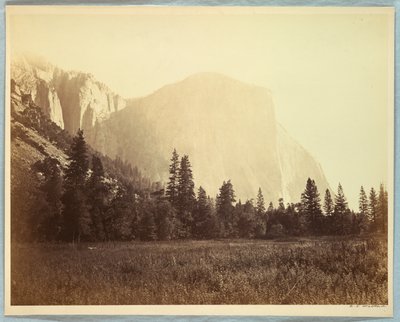El Capitan, Yosemite autorstwa Carleton E. Watkins