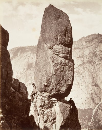 Magiczna Wieża, Yosemite, ca. 1872, wydrukowany ca. 1876. autorstwa Carleton E. Watkins.