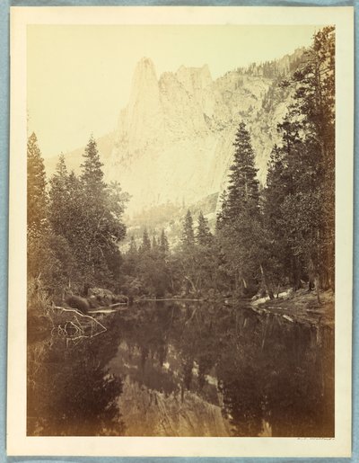 Strażnik, 3270 stóp, Yosemite autorstwa Carleton E. Watkins
