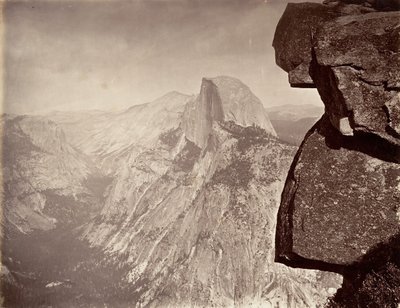 Kopuła Południowa, Yosemite, ca. 1872, wydrukowany ca. 1876. autorstwa Carleton E. Watkins.