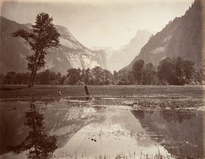 Kopuły, Yosemite, ca. 1872, wydrukowany ca. 1876. autorstwa Carleton E. Watkins.