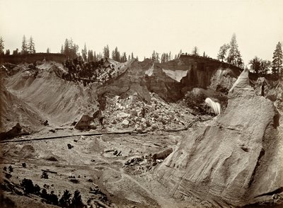 Union Diggings, Columbia Hill, hrabstwo Nevada autorstwa Carleton E. Watkins