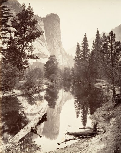Washington Tower, Yosemite, ca. 1872, wydrukowany ca. 1876. autorstwa Carleton E. Watkins.