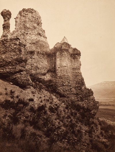 Skała Czarownic, w pobliżu Echo City, Utah autorstwa Carleton E. Watkins