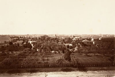 Oakland, z Akademii Wojskowej, 1864, druk ok. 1876. autorstwa Carleton Emmons Watkins