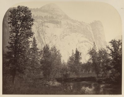 Widok na rzekę i łuki królewskie, Yosemite autorstwa Carleton E. Watkins