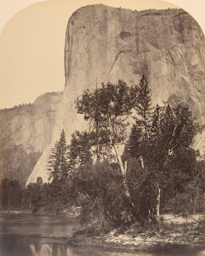 Tutucanula, El Capitan, 1861. autorstwa Carleton Emmons Watkins