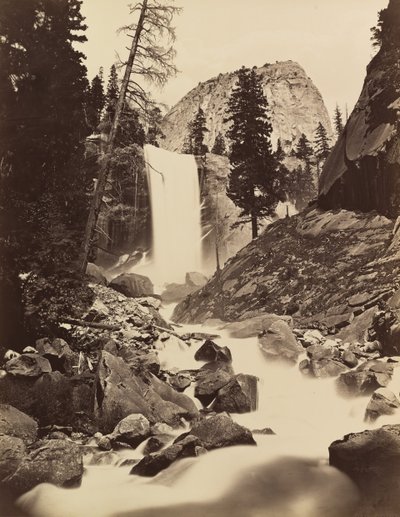 Wiosna wiosenna, Yosemite, 1865-66, druk ok. 1875. autorstwa Carleton Emmons Watkins