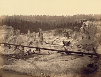 Malakoff Diggings, North Bloomfield, hrabstwo Nevada, Kalifornia autorstwa Carleton Watkins