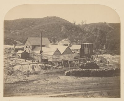 Młyn na Górze Ophir autorstwa Carleton Watkins