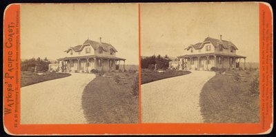 Niezidentyfikowana rezydencja, prawdopodobnie w Kalifornii autorstwa Carleton Watkins