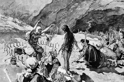 Egzorcyzmy czarownicy w Valle de la Rosee. autorstwa Carlo Pellegrini