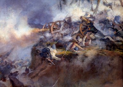 Bitwa pod San Martino 24 czerwca 1859 r. (Szczegółowe malowanie autorstwa Carlo Ademollo