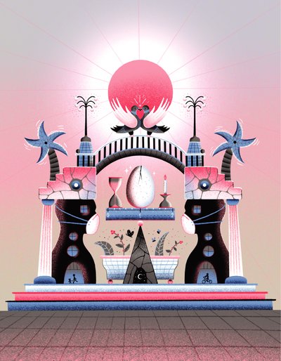 Nie ma fragmentów, jeśli nie ma całości, 2020 (ilustracja cyfrowa) autorstwa Carlo Alberto Giardina