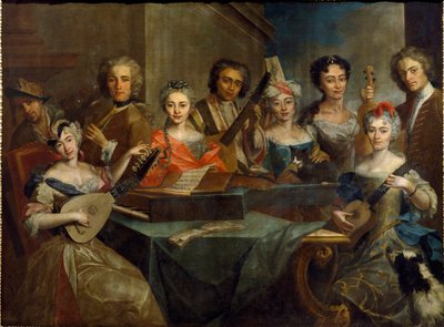 Rodzina muzyków autorstwa Carlo Amalfi