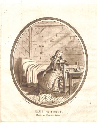 Marie-Antoinette w ostatnim więzieniu autorstwa Carlo Antonio Porporati