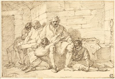 Ugolino i jego synowie w więzieniu autorstwa Carlo Arienti