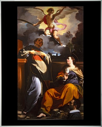 Wawrzyniec i Maria Magdalena z darczyńcą (płótno) autorstwa Carlo Bononi