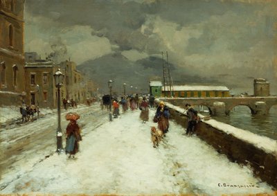 wietrzny zimowy dzień, autorstwa Carlo Brancaccio