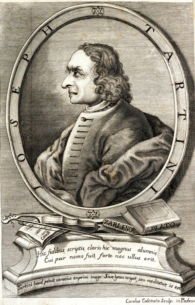 Portret skrzypka i kompozytora Giuseppe Tartiniego 1692-1770, początek lat 60. XVIII wieku. autorstwa Carlo Calcinotto
