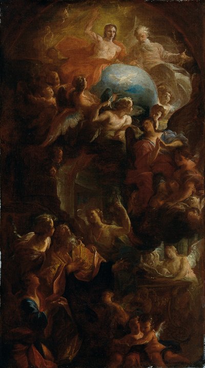 Śmierć św. Augustyna autorstwa Carlo Carlone
