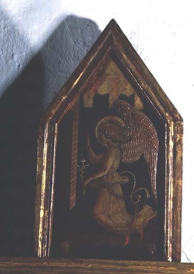 Archanioł Gabriel, fragment poliptyku San Silvestro autorstwa Carlo Crivelli