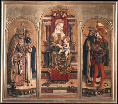 Camerino Tryptich (Tryptich św Domenico) autorstwa Carlo Crivelli