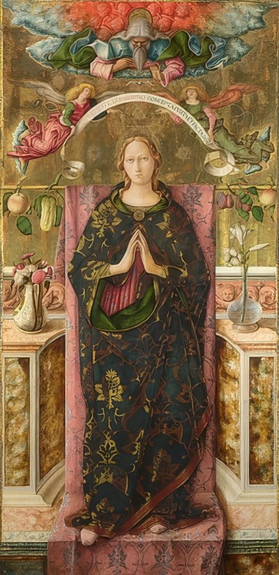 Niepokalane Poczęcie. 1492 autorstwa Carlo Crivelli