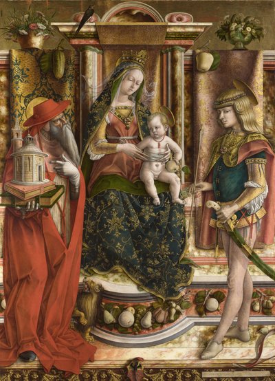 La Madonna della Rondine Madonna Jaskółki, po 1490 autorstwa Carlo Crivelli